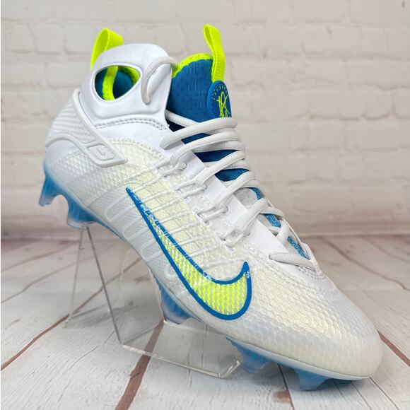 Nike Other - Nike Huarache 9 Elite LAX SE White Blue Lacrosse Cleats Mens Size 7 (FV6149-100)